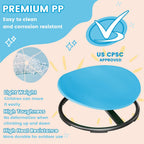 Pterying 21" L × 19" W Large Size Spinning Chair for Autistic Kids, Autism Sensory Products, Sensory Toys Gifts for Kids with Autism & ADHD, Training Body Coordination, Azure Rounded Shape