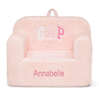 babyGap by Delta Children Personalized Sherpa Chair - Greenguard Gold Certified, Pink