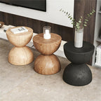 Solid Wood Small Side Table, Accent Table Freeform Natural Plant Stand Coffee Table Pedestal Display Stand Accent Stool for Living Room Bedroom Entryway Office Home Decor,A