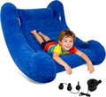 Sensory Rocker Chair for Kids, Inflatable Chair for Kids – Full-Surface Velvet Flocking, 42” x 42” x 46”, Ultra-Durable, Sensory Chair for Autistic ADHD Child Includes Electric Air Pump