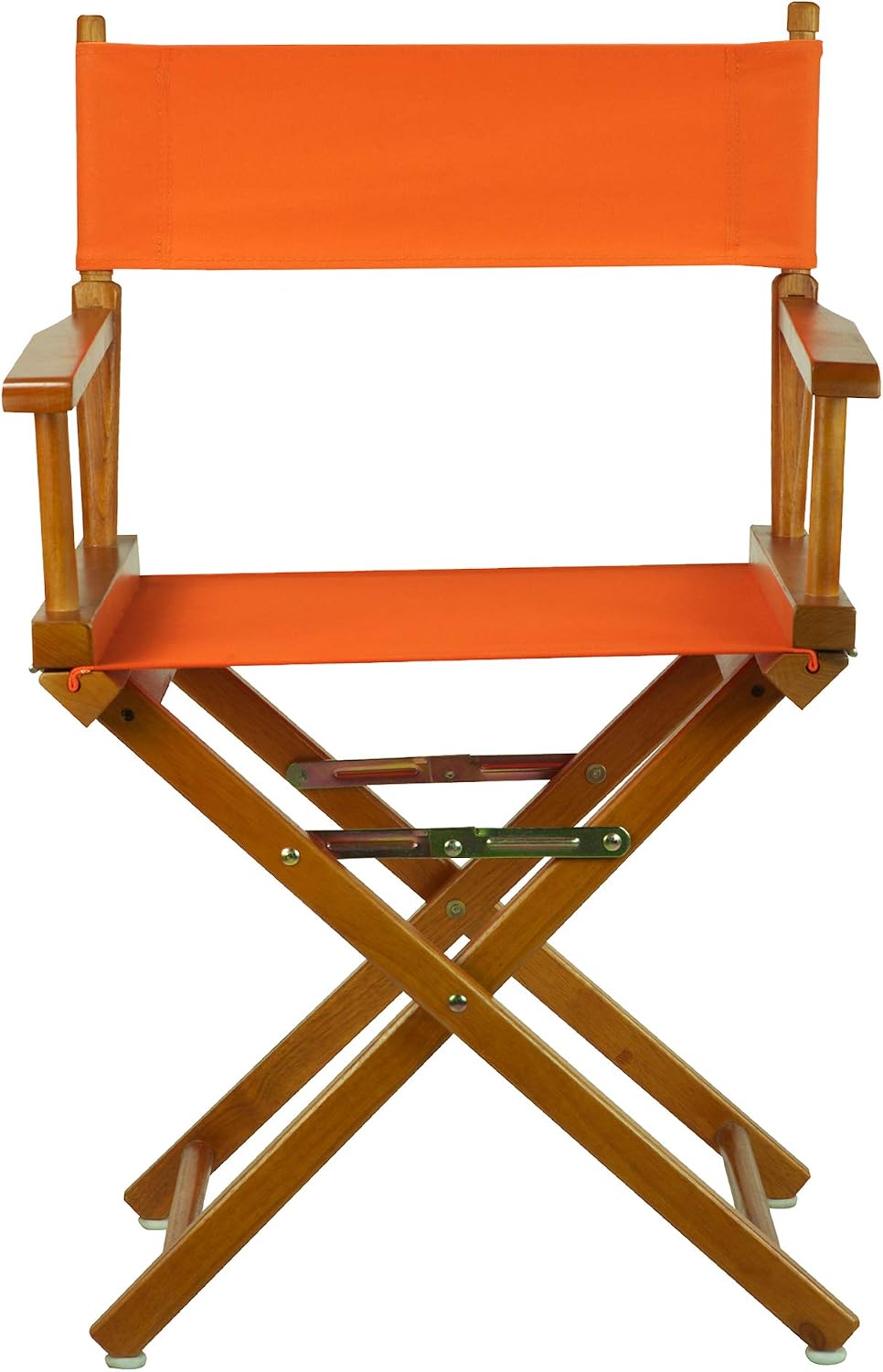 Casual Home 18" Director's Chair Honey Oak Frame with Tangerine Canvas