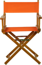 Casual Home 18" Director's Chair Honey Oak Frame with Tangerine Canvas
