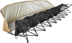 Lightweight 6-Person Folding Bench with Storage Pockets, Cup Holders, Sunshade and Carrying Bag for Soccer, Baseball, Camping