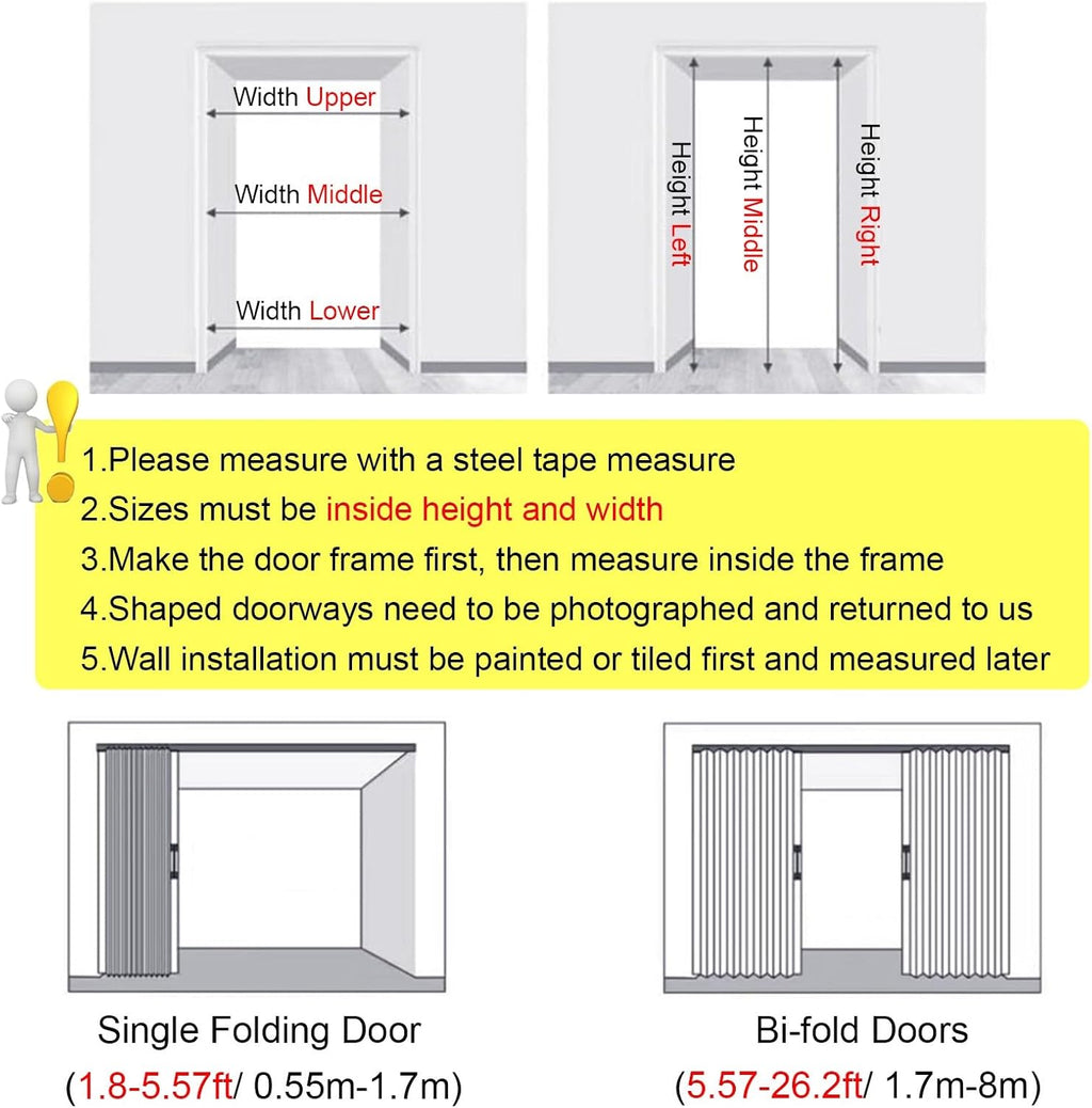 Folding Sliding Window with Handles, Acrylic Glass Bifold Design for Attic, Kitchen, Basement, Restrooms, PVC Accordion Door, Space-Saving Solution
