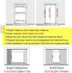 Folding Sliding Window with Handles, Acrylic Glass Bifold Design for Attic, Kitchen, Basement, Restrooms, PVC Accordion Door, Space-Saving Solution