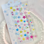 2Sheets Cute Deco Stickers Flower Star Heart House Number Sticker Kawaii Floral Stars Numbers Stickers for Water Bottles Scrapbooking Journaling Sticker DIY Craft Phone Case Album