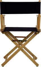 Casual Home 18" Director's Chair Natural Frame with Navy Canvas