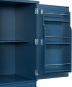LUMISOL 72" Tall Farmhouse Kitchen Pantry Cabinet with 3 Pull Out Shelves & Drawer, Pantry Storage Cabinet with 6 Door Shelf & Adjustable Shelf for Kitchen, Dining Room, Blue