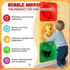 3 Pieces Sensory Wall Mirror Acrylic Bubble, Colorful Acrylic Bubble Wall Mirror, Interactive Sensory Convex Bubbles Mirrors, for Feelings Exploration Tactile Stimulation Boys Girls Preschool Home