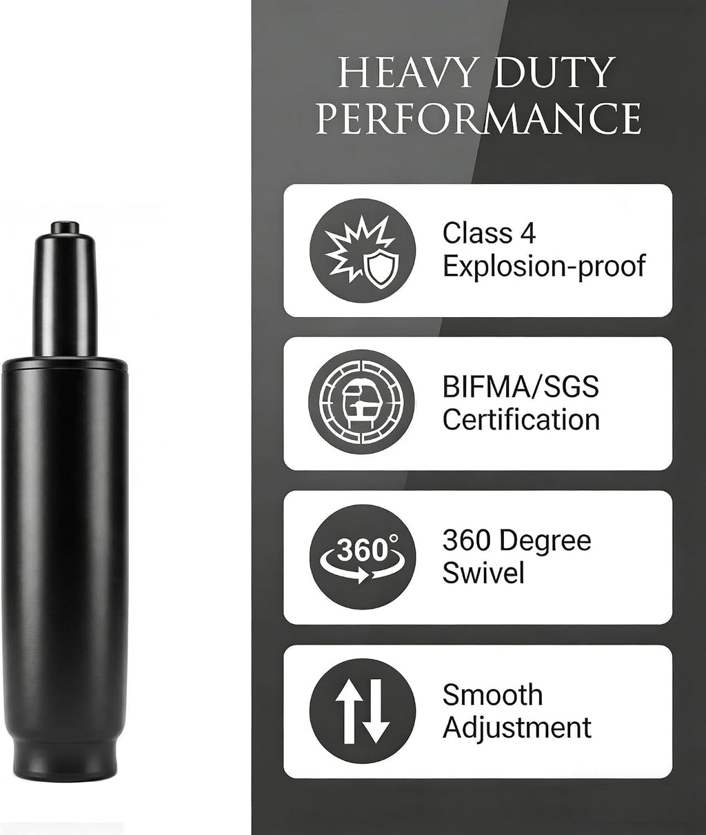 10.1 Inches-14 Inches Office Chair Cylinder Replacement Parts, 3.9in Stroke,Heavy Duty 1000 lbs,Hydraulic Chair Gas Lift Universal Gas Cylinder Fit Most Office Chairs/Gaming Chairs, Class 4