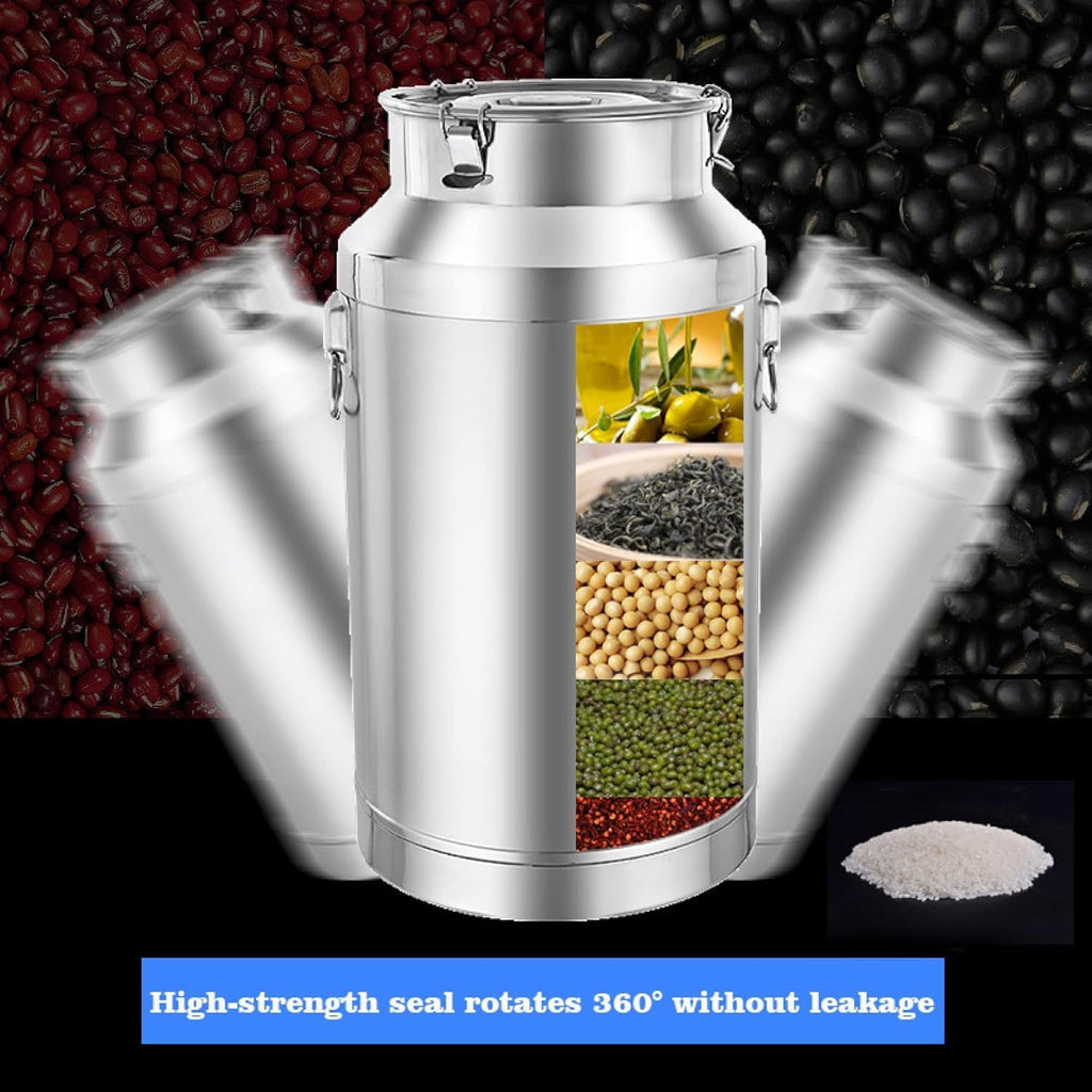 15l/20l/28l/35l Stainless Steel Milk Storage Can - Airtight Milk Transport Bucket with Silicone Lid for Home Brewing, Wine Making, and Water Storage Without Tap 35L