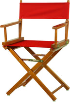 Casual Home 18" Director's Chair Honey Oak Frame with Red Canvas