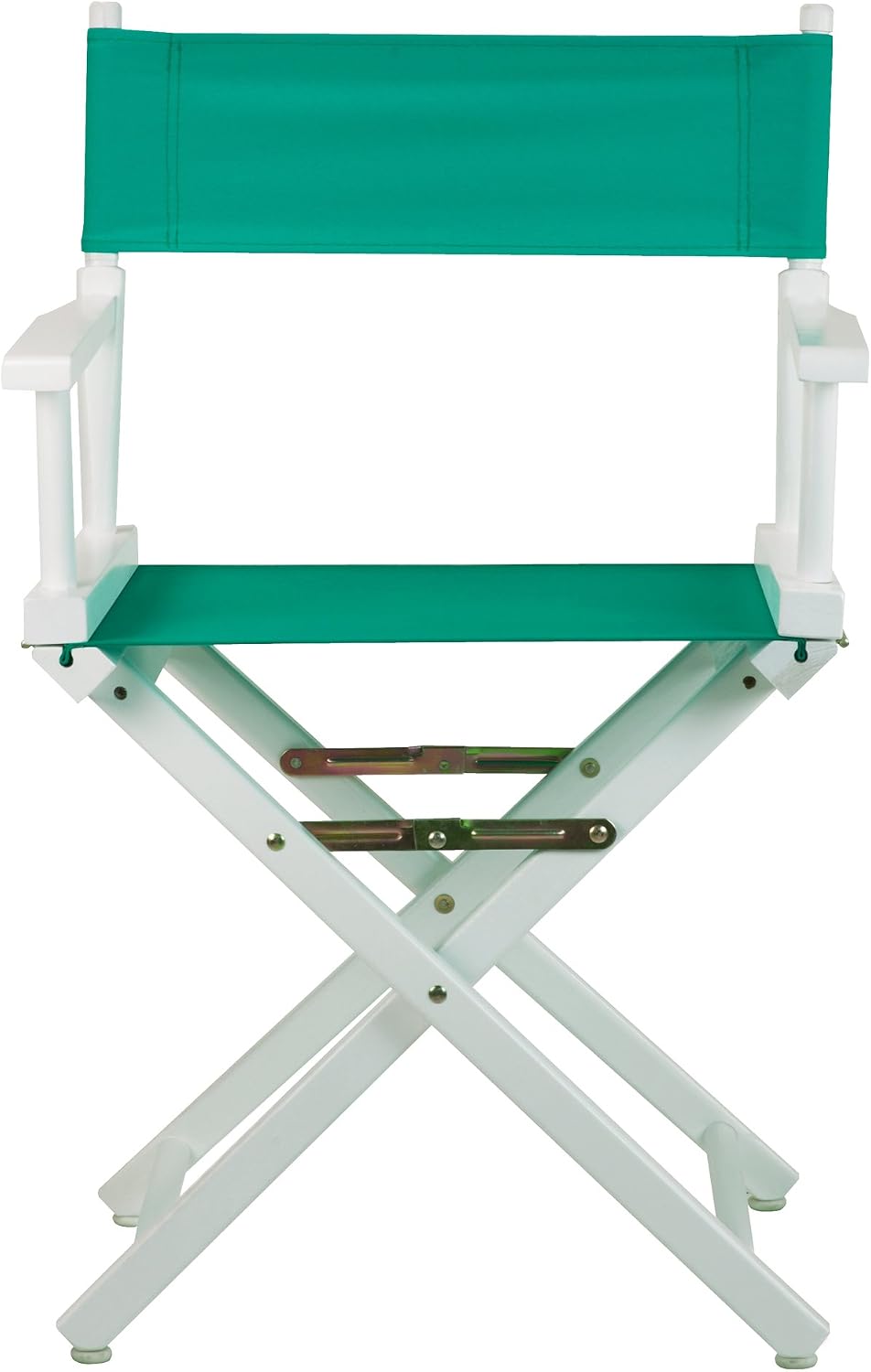 Casual Home 18" Director's Chair White Frame with Teal Canvas