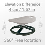 Spinning Chair for Autistic Kids, Sensory Spinning Chair for Kids & Toddlers, 220LBS Capacity, Safe Non-Slip Spin Chair with Handle, Sensory Chair for 3-8Ages Autism & Special(Grey Oval)