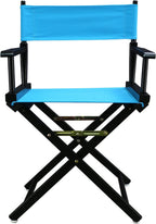 Casual Home 200-02/021-27 Director Chair 18" - Classic Height BlackFrame/Turquoise Canvas