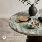 Signature Design by Ashley Waltnor Casual Accent Table with Marble Top, Gray & Dark Brown