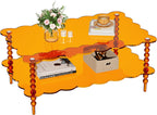 Acrylic Side Table+Coffee Table Set of 2