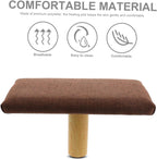 Portable Bench with Cushion, Wooden Stool with Cotton Cloth Cover, Strengthens Core Muscles, Unique Natural Elegance, for Office and Home Use