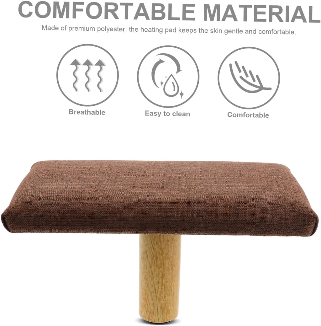 Cushioned Bench and Stool Wooden Portable Stool Chair for Zen Practice with Cushion Small Size Under 150cm Height