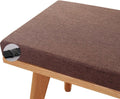 Bench Seat Cushion for Outdoor Indoor Furniture, 48/36/60/40 Inch Seat Cushion with Non-Slip Bottom Cushion, Removable Chair Pad for Piano Benc,Patio,Garden,Long Chairs,Swings(Coffee,100x40x5cm)