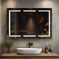 Blossom 48 Inch LED Medicine Cabinet - Large Bathroom Mirror with Storage & Lights, Anti-Fog, CRI 90+ Studio Glow, Anodized Aluminum, Recessed Vanity Cabinet, Modern Bathroom Storage Luxury