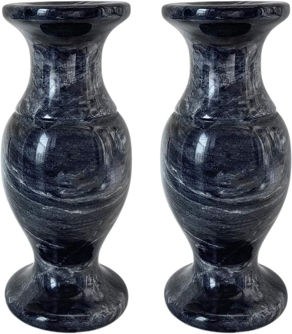 Cemetery Vases for Grave Decorations,Natural Granite Flower Vases for Cemetery. (2)