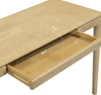 NTC Mingle 47-Inch Console Table, Modern Solid Wood Entryway Table with Hidden Drawer, Waterproof & Heat Resistant, Narrow Table for Hallway, Living Room & Foyer, Sand