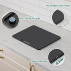 ANBOXIT Metal Appliance Slider, Sliding Tray for Coffee Maker,360° Effortless Movement,Small Appliance Rolling Tray for Counter, Coffee Pot Slider, Wide - Small (10"D x 12"W)