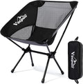 Camping Chair, Lightweight Folding Backpacking Hiking Chair, Compact Portable 330 lbs Capacity，Gifts for Men (Black -1pack