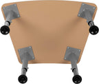 Flash Furniture Billie Hex Natural Collaborative Student Desk (Adjustable from 22.3" to 34") - Home and Classroom