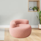Lazy Sofa Footstool Ottoman Home Decor for Entryway Living Room Playroom Bedroom, Pink