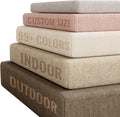 Waterproof Custom Size Bench Cushions for Indoor Outdoor Furniture, Bay Window Seat Cushions Indoor, Custom Cushions for Breakfast/Reading Bench Nook/Dining Entryway Mudroom Bench, Anti-Slip/Scratch