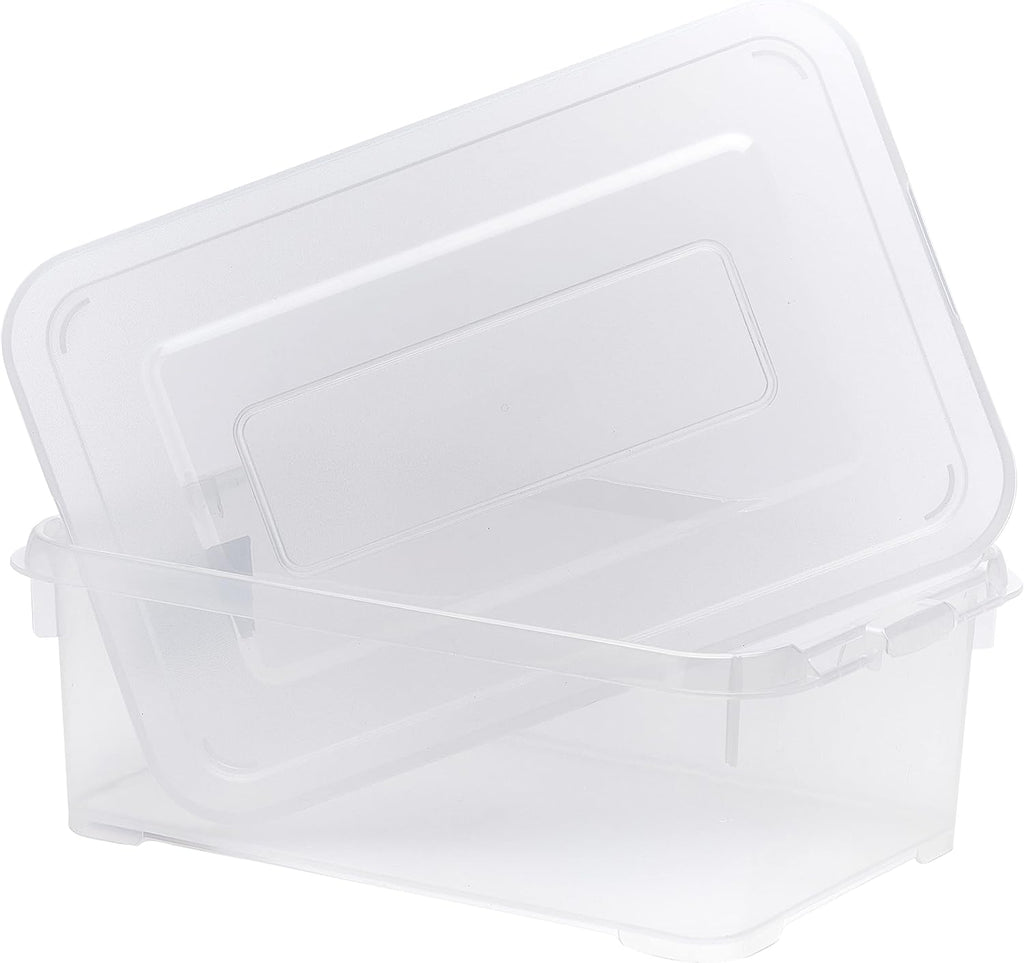 Allibert "Handy Storage Box with Click Lid, Transparent, 4 Litre