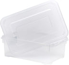 Allibert "Handy Storage Box with Click Lid, Transparent, 4 Litre