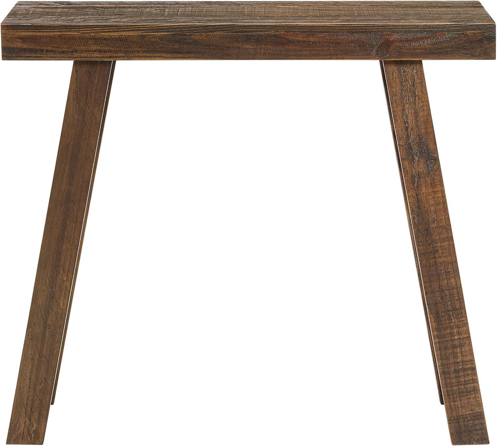 Alaterre Furniture Lawas Solid Wood Console Table - 36 Inch Modern Farmhouse Small Entryway Table - Easy Assembly Living Room Furniture for Behind The Couch, Entryway, or Hallway (Brown)
