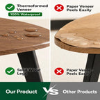 Nesting Coffee Table Set of 2-Mid Century Modern Wooden Coffee Table,Guitar Pick Stacking Tables with Solid Wood Legs,Small Coffee Tables for Small Spaces,Living Room,Apartment(Walnut)