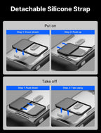JSAUX ModCase for Steam Deck/Steam Deck OLED, PC0104 Modular Valve Steam Deck Case Include Protective Case, Face Cover, Cooling Fan, Metal Bracket and Strap - Cooler Set