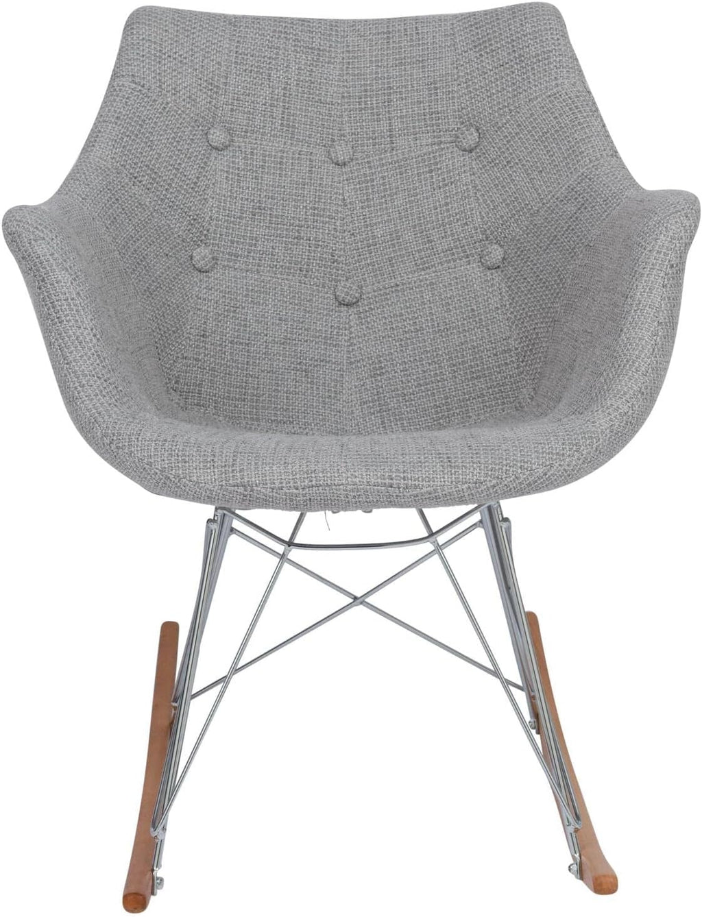 HomeStock Kids Rocking Chair - African Artistry Fabric Nursery Chair - Comfortable Child Sized Seating