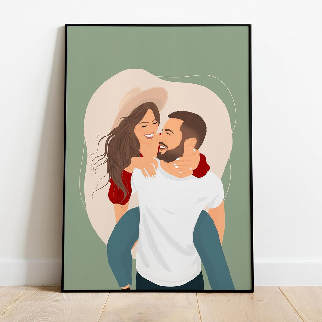 NudoHome Personalized Custom Realistic Portrait – Hand-Drawn from Your Photo | Gift for Mother’s Day, Father’s Day, Christmas, Birthdays, and Anniversaries, gift