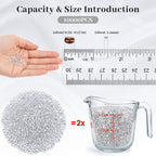 FUTUREPLUSX 10000PCS Fake Diamonds, 4.5mm Mini Clear Diamonds Decoration Acrylic Crystal Vase Fillers Table Scatter Confetti Gems for Wedding Bridal Shower Birthdays Graduation Party Home Decor