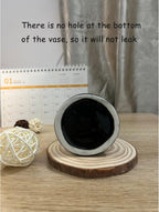 Black Hand Shaped Decorative Vase 9.25''H,Modern Ceramic Body Vase,Romehaha Art Small Flower Vase for Coffee Table Decor,Vases for Flowers,Shelf Living Room Home Farmhouse Table Decor