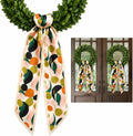 Spring Fall Wreath Sash 2 Pack - Monogrammed Spring Sash Wreath for Front Door - 57" Outdoor Wreath Sashes for Monogram Garland Ribbon - Xmas Decor Accessories for Wedding Party Wall Cabinet