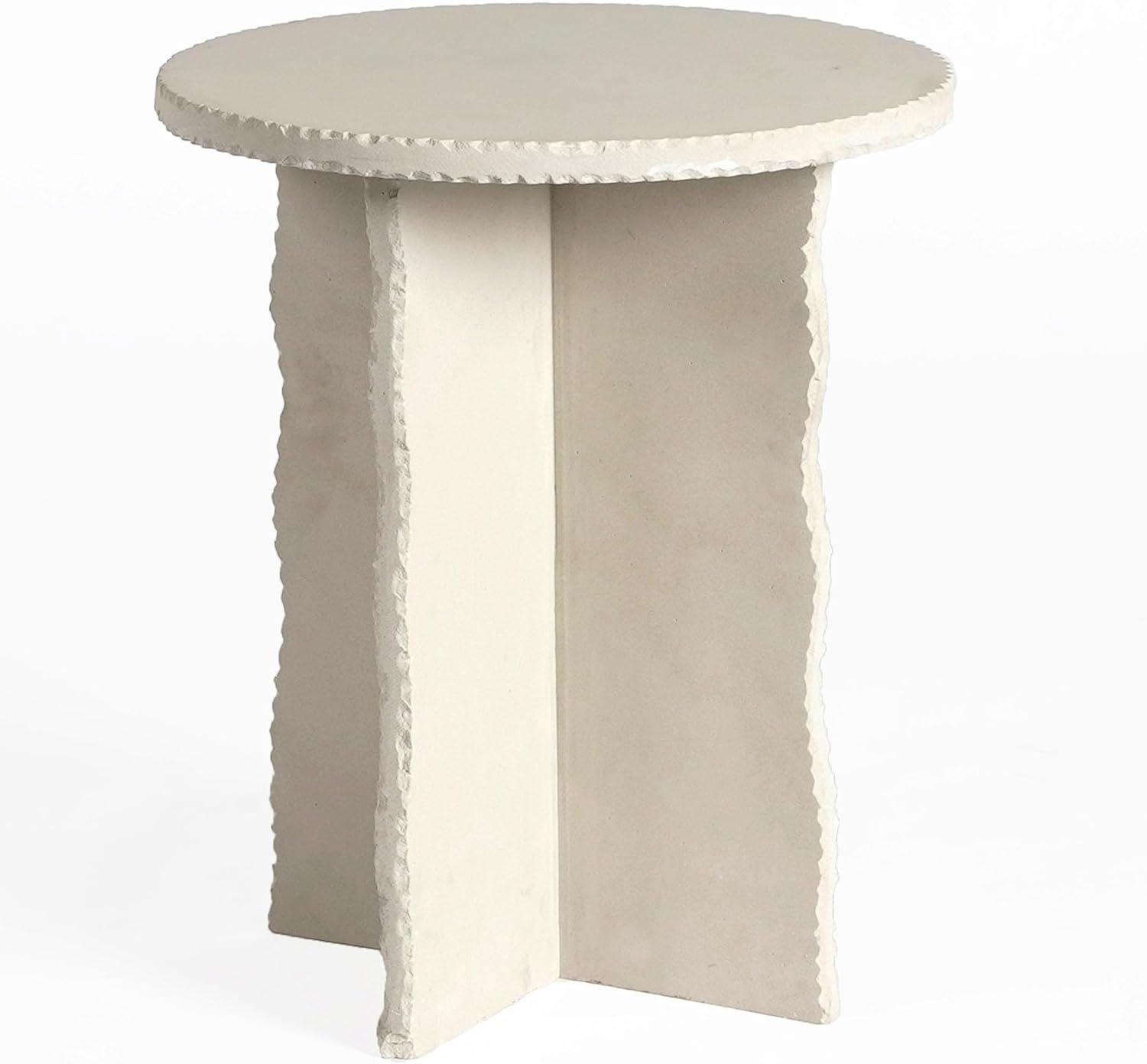 SAFAVIEH Couture Collection – Raybrook Stone Round Accent Table, Fully Assembled Mint Sandstone Side Table (SFV5785A)