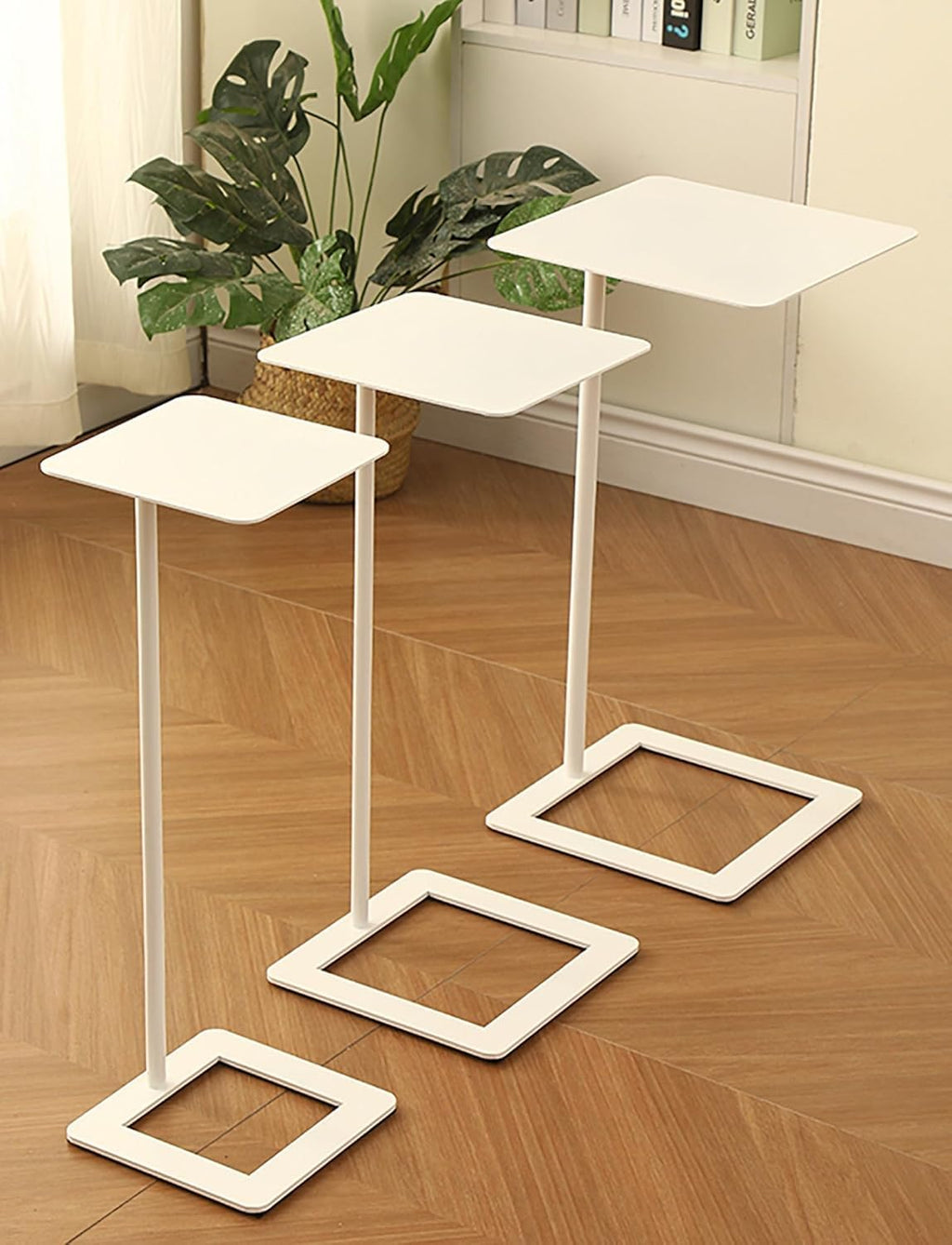 Compact Side Table with Storage Shelf - Multi-Functional End Table for Living Room, Bedside, Coffee Table Balcony(Black,28x28x60cm)