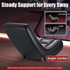 GTPLAYER Floor Rocking Gaming Chair – Floor Rolling Game Chairs with Angle Limiter, Gamer Rocker Floor Seat, Compact & Lightweight, Black & Grey