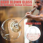 Unique Pink Purse Vase for Flowers,11'' Handmade Thicken Bubbled Glass Bag Vases with Gradient Color for Home Decors .Great Clear Purse Flower Vase for Centerpiece,Floral Arrangement,Wedding Decors.