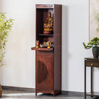 Buddhist Altar Decor Standing Cabinet, Home Meditation Shrine with Cabinet, Churches Altar Table with Drawers, for Living Room Bedroom Office(39 * 33 * 170cm/15.4 * 13 * 67in)