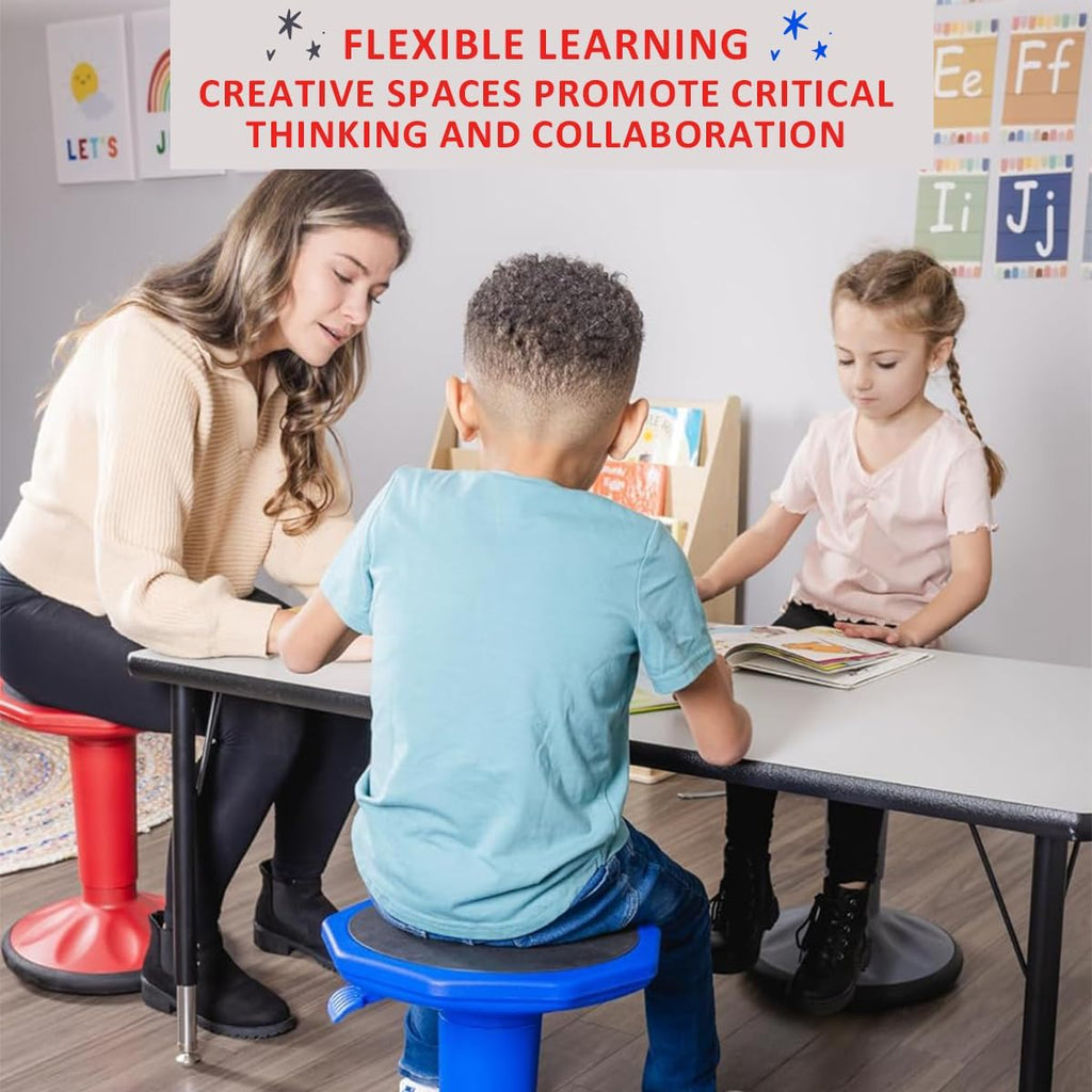 Adjustable Wobble Stool - Wobble Chair Middle and High School Students - Flexible Seating for Classrooms - Adjusts from 17" - 23"