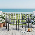 Heavy-Duty Metal Chair with Breathable Design