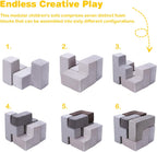 7Pcs Elastic Sponge Toddler Cushions Wear Resist Inspiring Creativity Blocks Chair for Kids Bedroom Playroom Furnitures
